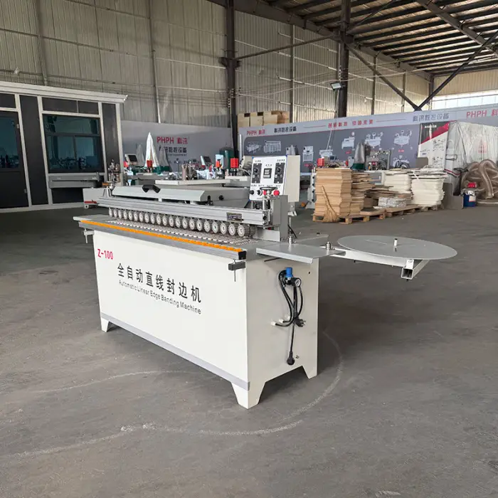 Woodworking Small 45 Degree Bevel Automatic Edge Banding Machine Edge Bander With Trimming — image 4