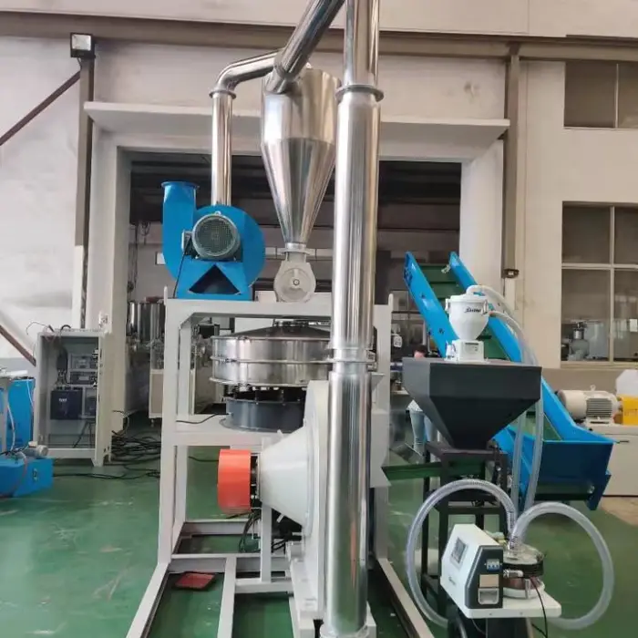 MF-500 PVC PE PP PMMA PTFE Plastic Powder Grinding Making Pulverizer Milling Machine 10 to 100mesh — image 4