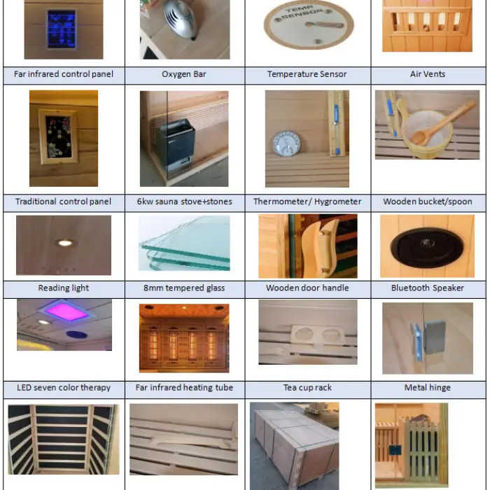 2025 Hot Sale Outdoor Wooden Sauna Room Red Cedar Sauna for Family Villa Spa Cabin Use — image 3