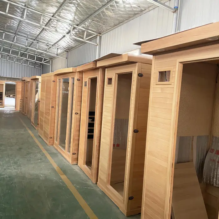 2025 Hot Sale Outdoor Wooden Sauna Room Red Cedar Sauna for Family Villa Spa Cabin Use — image 6