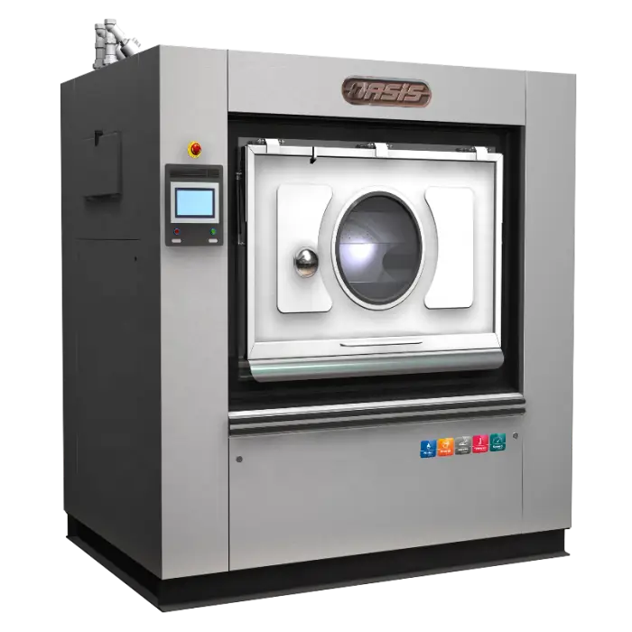 60kg Fully Automatic Barrier Washer Extractor Cold Water Cleaning for Hospital Hygienic Use Bed Sheet Dirty/Clean Separate Oasis — image 5