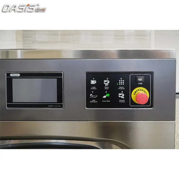 Oasis Better Balance System Fast Spin Washer Extractor 20Kg Full-Automatic Industrial Washing Machine Electric/Steam Heating — image 5