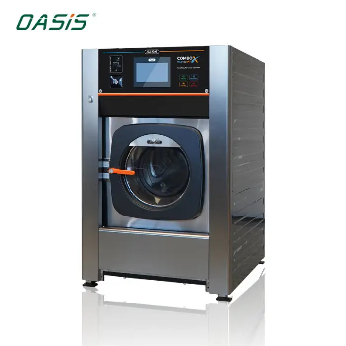 OASIS Commercial Laundry Shop Equipment Front Load Washer Dryer Machine Combo Coin Operated 20kg Capacity Fully Automatic — image 4