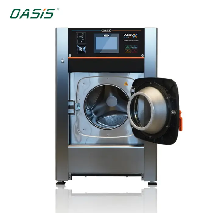 OASIS Commercial Laundry Shop Equipment Front Load Washer Dryer Machine Combo Coin Operated 20kg Capacity Fully Automatic — image 5