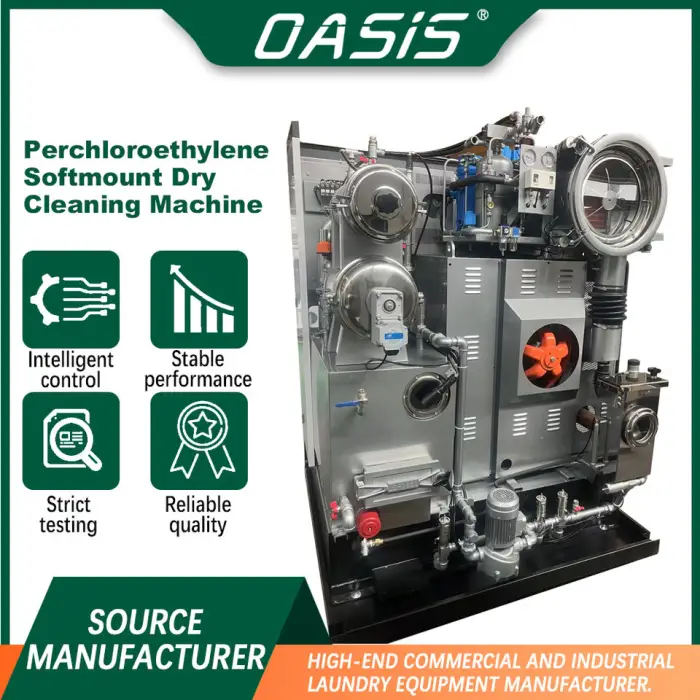OASIS Multi -Solvent 12/15/30kg Dry Cleaning Machine Good Price Chemical Equipment Less Aggressive for Clothes — image 5