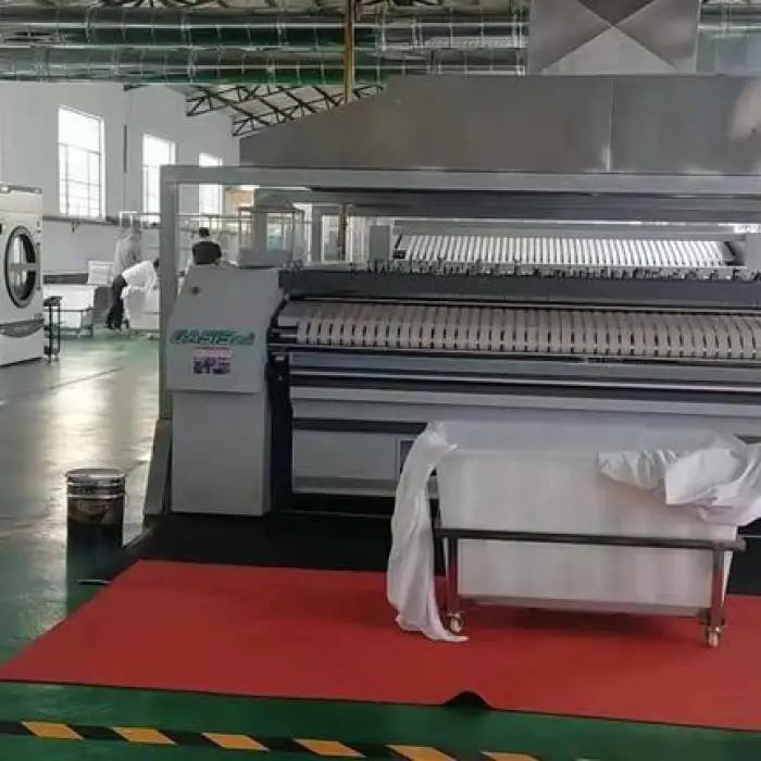 Oasis Commercial 3m Steam Heating Roller Flatwork Bed Sheet Automatic Ironing Machine for Hotel Hospital and Campus Laundry — image 4