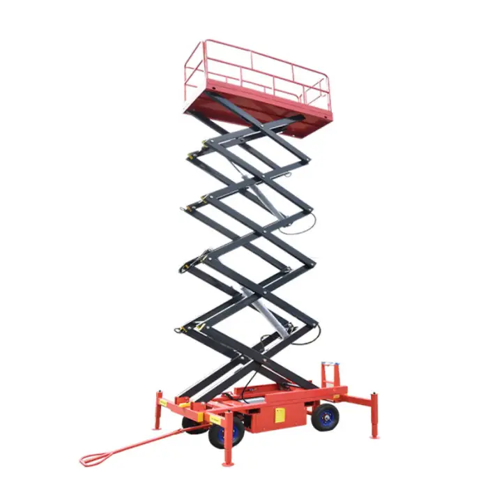 4m to 20m Hydraulic Electric Scissor Lift 6m 8m 10m 12m 14m Mobile Lifter Scaffolding Man Aerial Platform — image 2