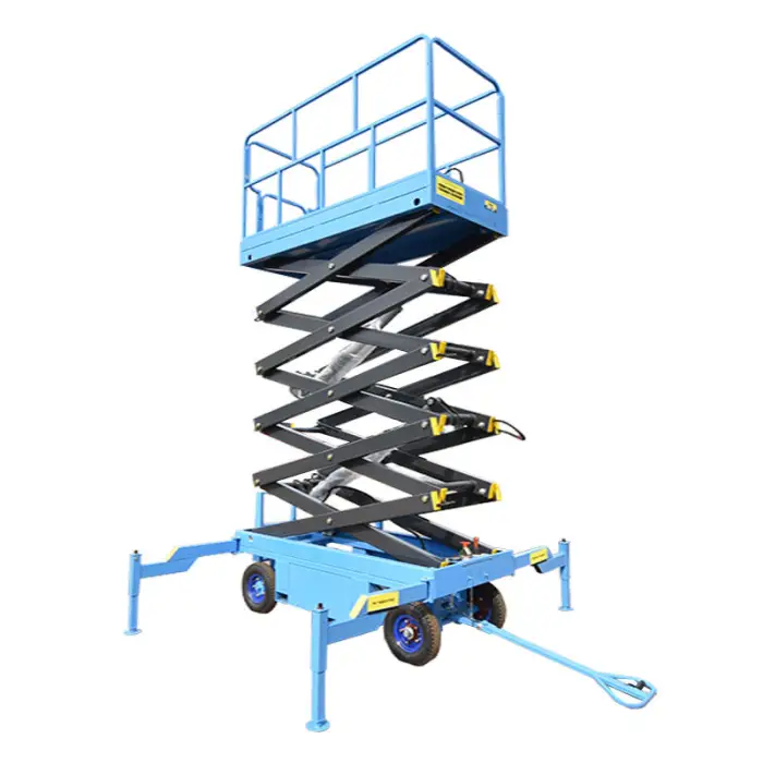 4m to 20m Hydraulic Electric Scissor Lift 6m 8m 10m 12m 14m Mobile Lifter Scaffolding Man Aerial Platform — image 3