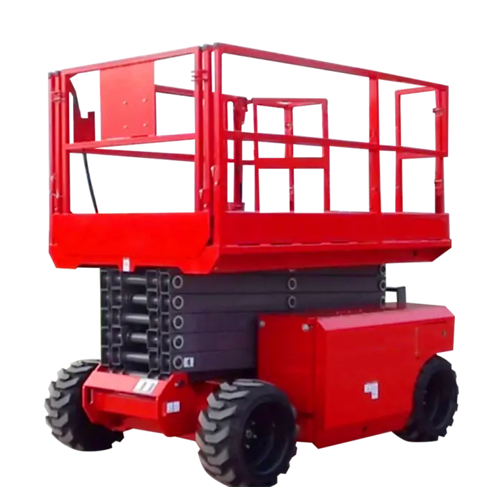 Outdoor Diesel Engine 4X4 Scaffolding Hydraulic Lifting Jack Aerial Working Platform Electro Hydraulic Lifter for Construction — image 3