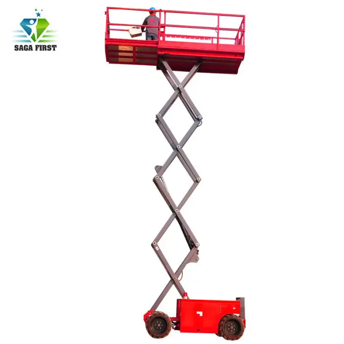 Outdoor Diesel Engine 4X4 Scaffolding Hydraulic Lifting Jack Aerial Working Platform Electro Hydraulic Lifter for Construction — image 7