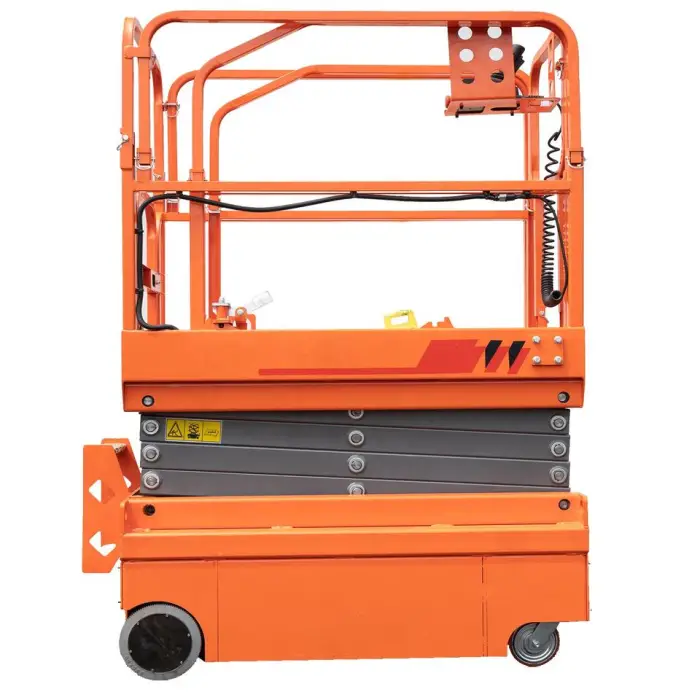 SAGA FIRST Portable Electric Self Propelled Mini Scissor Lift Platform CE Certification Carbon Steel Construction 4m/min Lifting — image 3