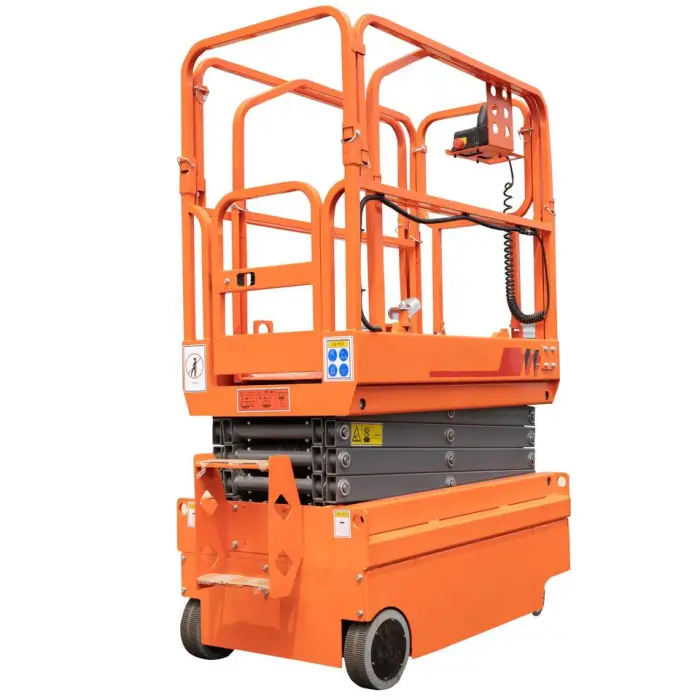 SAGA FIRST Portable Electric Self Propelled Mini Scissor Lift Platform CE Certification Carbon Steel Construction 4m/min Lifting — image 4