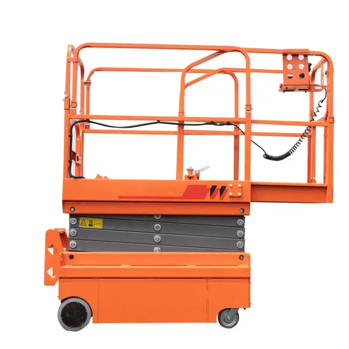 SAGA FIRST Portable Electric Self Propelled Mini Scissor Lift Platform CE Certification Carbon Steel Construction 4m/min Lifting — image 5