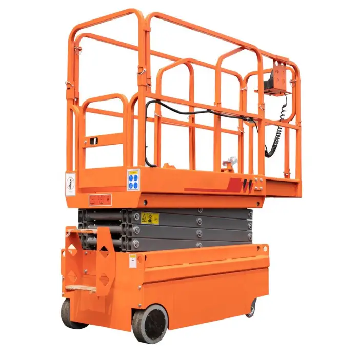 SAGA FIRST Portable Electric Self Propelled Mini Scissor Lift Platform CE Certification Carbon Steel Construction 4m/min Lifting — image 7