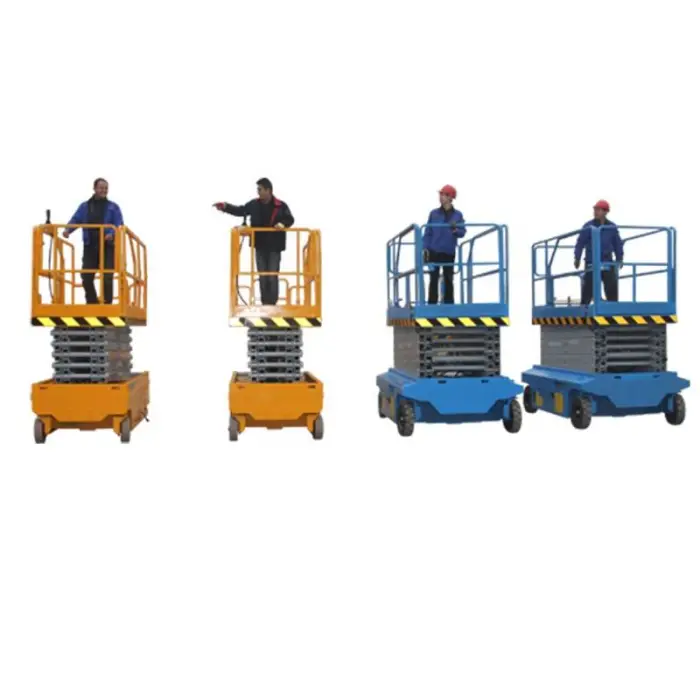 SAGA FIRST Battery-Powered Hydraulic Self Propelled Scissor Lift 900mm Extendable Platform 130kg Capacity Automatic Pothole — image 3