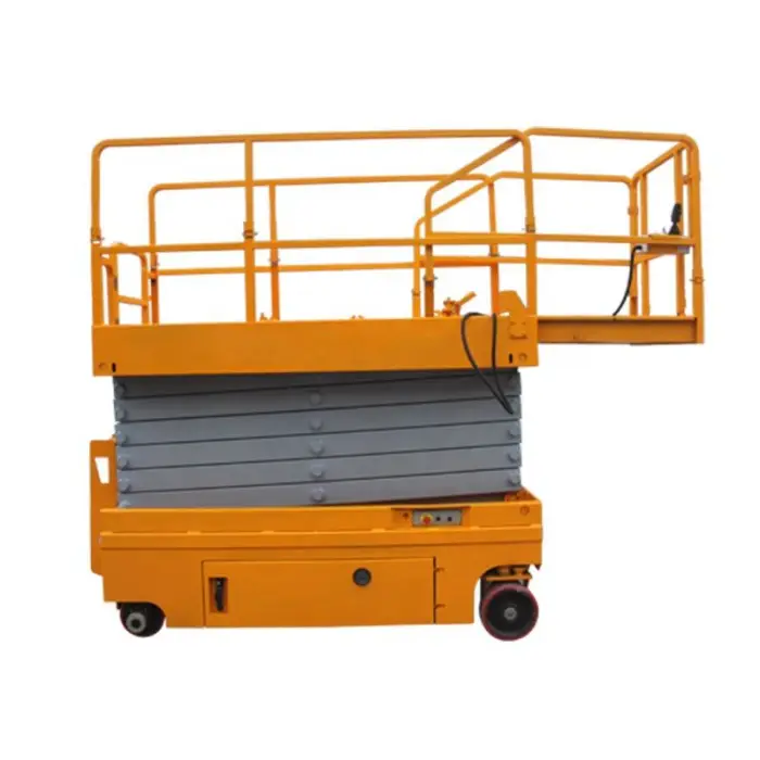 SAGA FIRST Battery-Powered Hydraulic Self Propelled Scissor Lift 900mm Extendable Platform 130kg Capacity Automatic Pothole — image 4