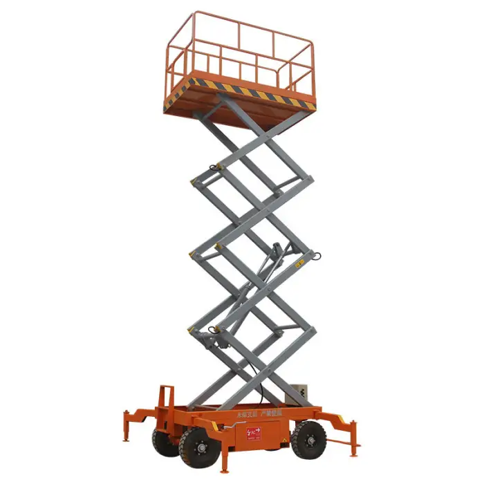 Philippines 4m to 20m Height Mobile Hydraulic Scissor Lift 6m 500kg Electric Scissor Lift Platform for Sale — image 2