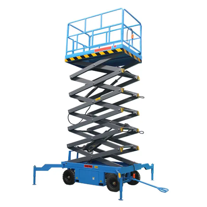 Philippines 4m to 20m Height Mobile Hydraulic Scissor Lift 6m 500kg Electric Scissor Lift Platform for Sale — image 3