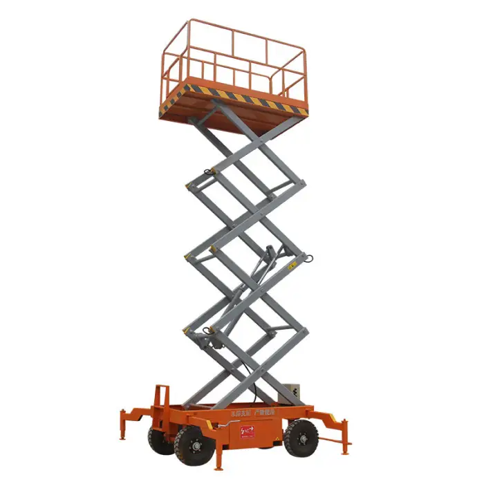 Philippines 4m to 20m Height Mobile Hydraulic Scissor Lift 6m 500kg Electric Scissor Lift Platform for Sale — image 5