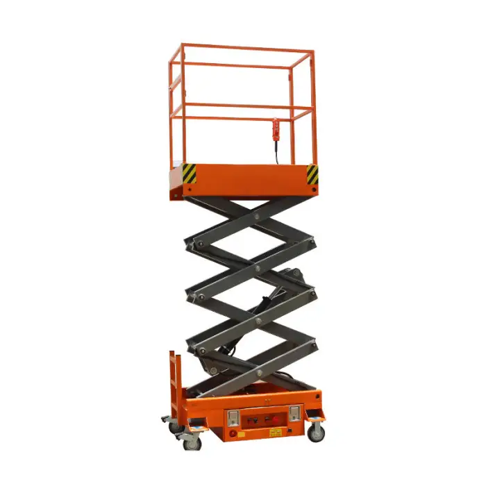 2026 new Mini Scissor Lift Manual Self Propelled Lift for promotion — image 3