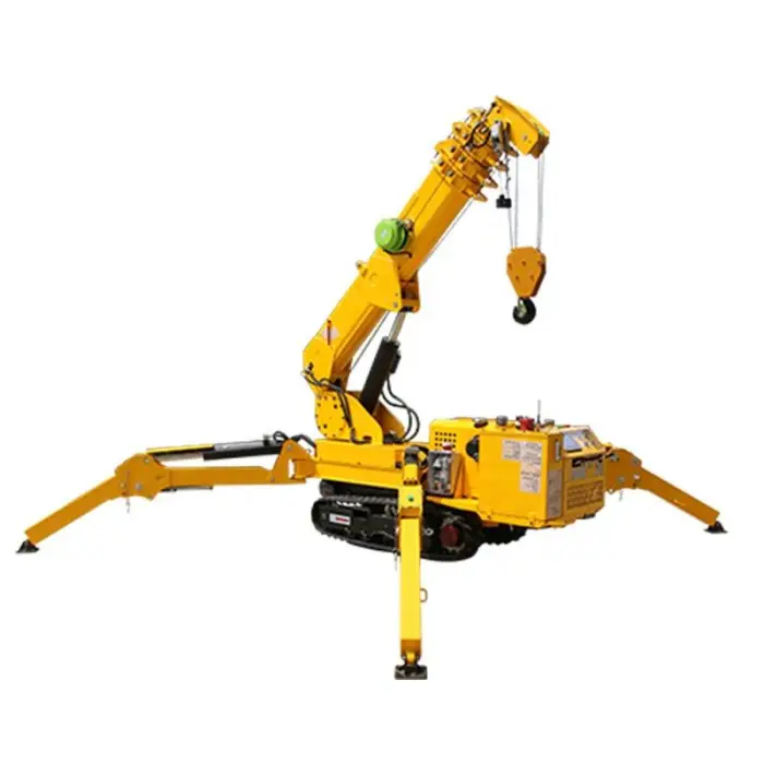SAGA FIRST Tracked Crawler Spider Crane 2.95 Ton 360 Rotary 10m Lifting Height Portable Construction Crane 1 Year Warranty — image 5