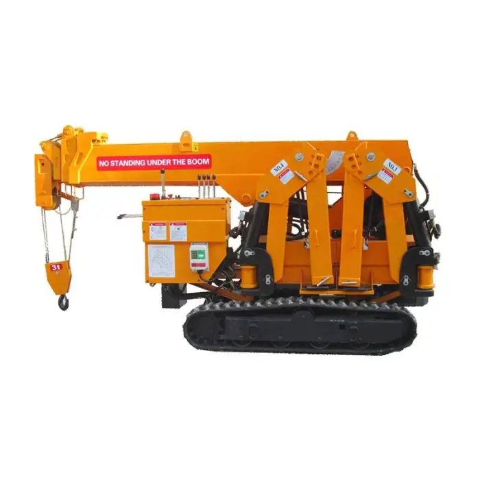 1ton to 14ton Load Portable Tracked Spider Crane Construction Crawler Crane — image 4