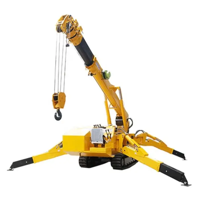 3 Ton 10m 8ton 20m Truck Mounted Spider Crawler Crane for Construction Use — image 4