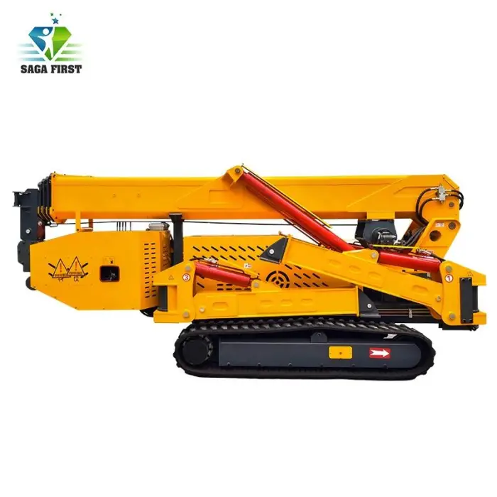 Heavy Duty Mini Spider Crawler Crane Elevator Hoist Glass Curtain Wall Lift Telescopic 8T Small Spider Crane — image 2
