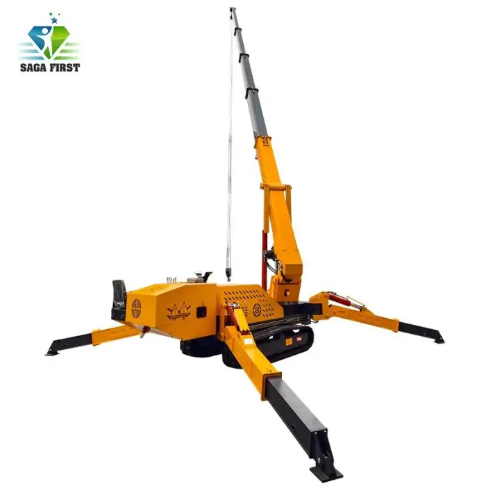 Heavy Duty Mini Spider Crawler Crane Elevator Hoist Glass Curtain Wall Lift Telescopic 8T Small Spider Crane — image 5
