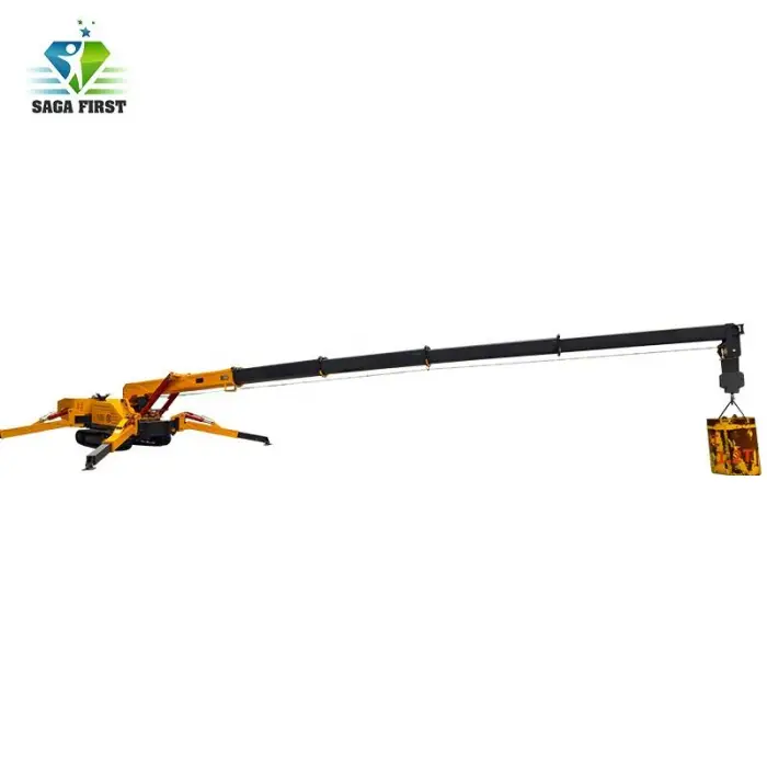 Heavy Duty Mini Spider Crawler Crane Elevator Hoist Glass Curtain Wall Lift Telescopic 8T Small Spider Crane — image 6