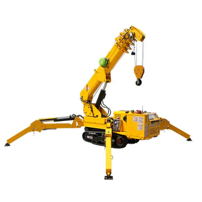 1.2ton to 12ton Narrow Working Mini 3 Ton Folding Hydraulic Engine Hoist Spider Crane — image 3