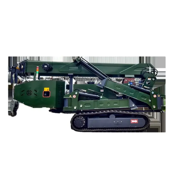 5ton 17m Hydraulic Hoisting Mechanism 120m Steel Rope Hoist Spider Crawler Crane for Construction Use — image 2