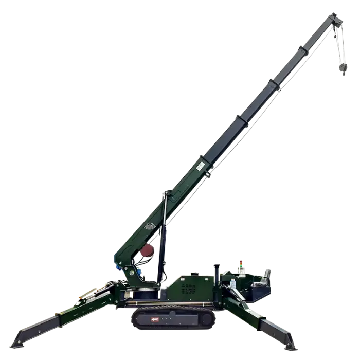 5ton 17m Hydraulic Hoisting Mechanism 120m Steel Rope Hoist Spider Crawler Crane for Construction Use — image 3