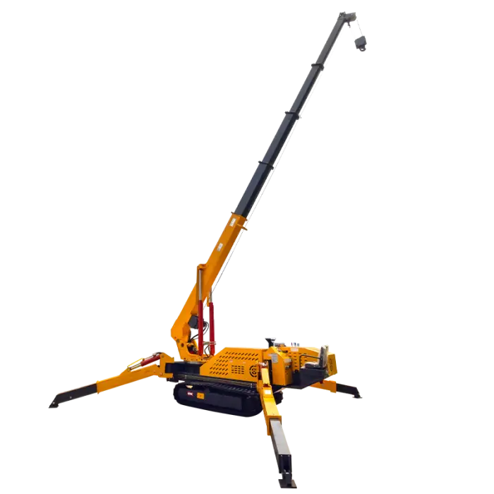 8ton 20ton 24m Portable Diesel+Electric Dual Engine Spider Crawler Crane Construction Use Lift Hoist for Use — image 5