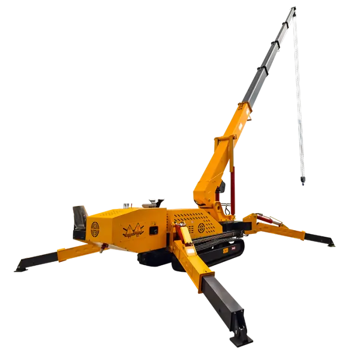 8ton 20ton 24m Portable Diesel+Electric Dual Engine Spider Crawler Crane Construction Use Lift Hoist for Use — image 6