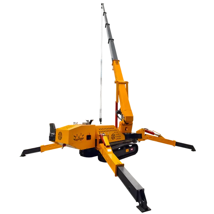 8ton 20ton 24m Portable Diesel+Electric Dual Engine Spider Crawler Crane Construction Use Lift Hoist for Use — image 7