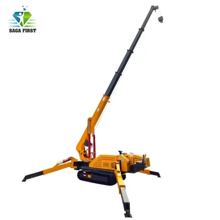 360 degree rotation foldable mini spider crawler crane 3t with CE for sale — image 3