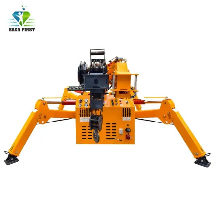360 degree rotation foldable mini spider crawler crane 3t with CE for sale — image 5