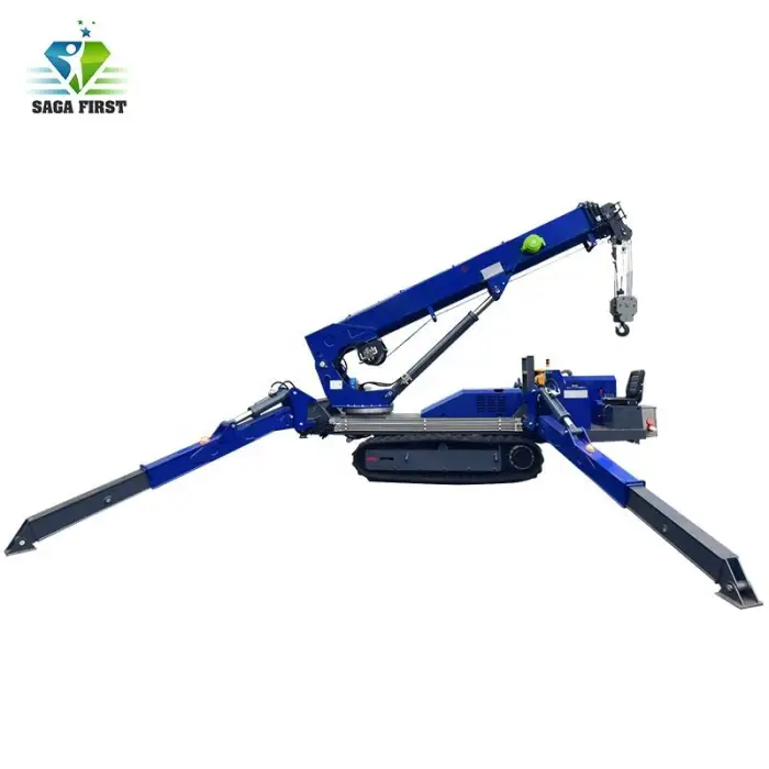 3 Tons 5 Tons 8 Tons Hydraulic Straight Arm Telescopic Boom Spider Crane Lift — image 3