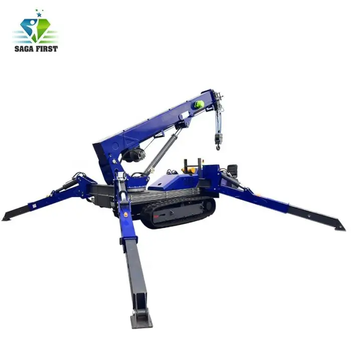 3 Tons 5 Tons 8 Tons Hydraulic Straight Arm Telescopic Boom Spider Crane Lift — image 4