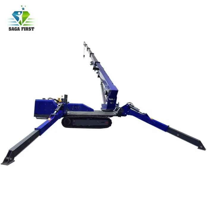 3 Tons 5 Tons 8 Tons Hydraulic Straight Arm Telescopic Boom Spider Crane Lift — image 5
