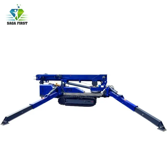3 Tons 5 Tons 8 Tons Hydraulic Straight Arm Telescopic Boom Spider Crane Lift — image 6