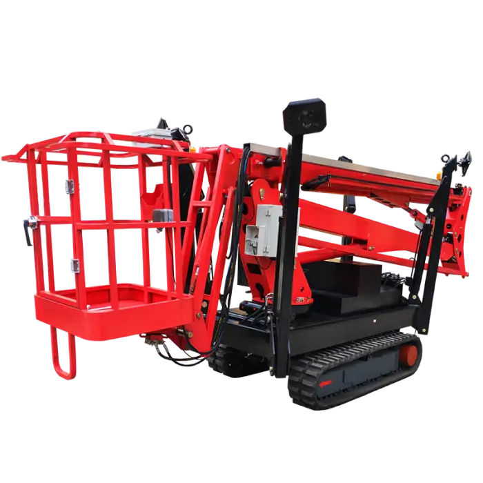 10m24m All Terrain Spider Articulated Crawler Boom Lift Aerial Work PlatformTracked Chassis Boom Lift — image 2