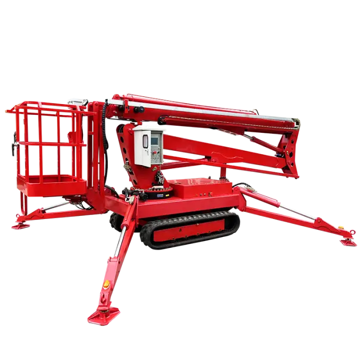 10m24m All Terrain Spider Articulated Crawler Boom Lift Aerial Work PlatformTracked Chassis Boom Lift — image 3