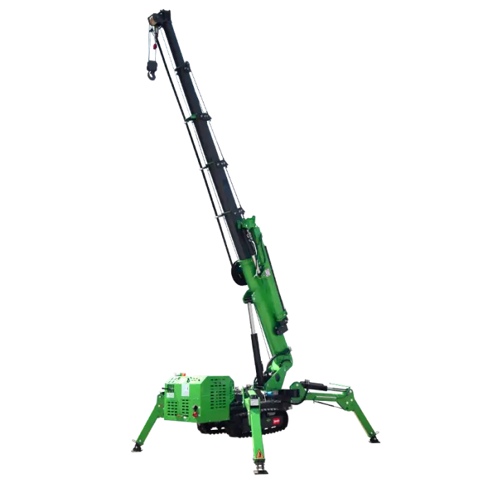 Cheap Telescopic Spider Boom Lift Ladder Wheel Spider Crawler Crane — image 5