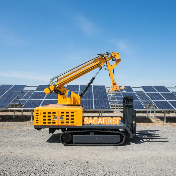 New Hydraulic Crawler Photovoltaic Panel Installation Vehicle | Solar Mounting Machine 1500kg Load Capacity 360 Rotation for — image 3