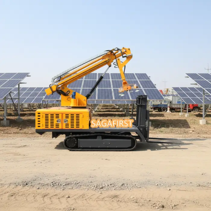 New Hydraulic Crawler Photovoltaic Panel Installation Vehicle | Solar Mounting Machine 1500kg Load Capacity 360 Rotation for — image 4