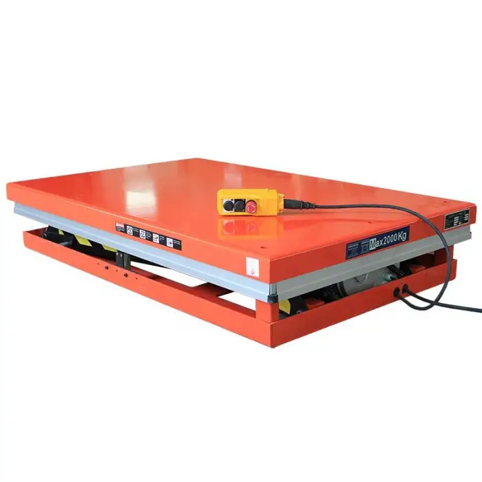 Stationary Hydraulic Scissor Lift Table for Furniture Workshop — image 4