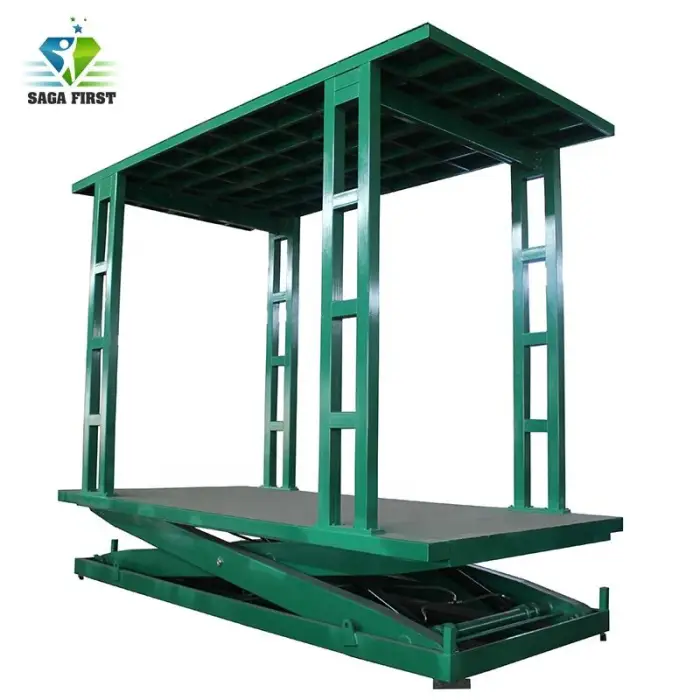 5000kg Load Basement Pit Auto Hydraulic Scissor Lift Table — image 2
