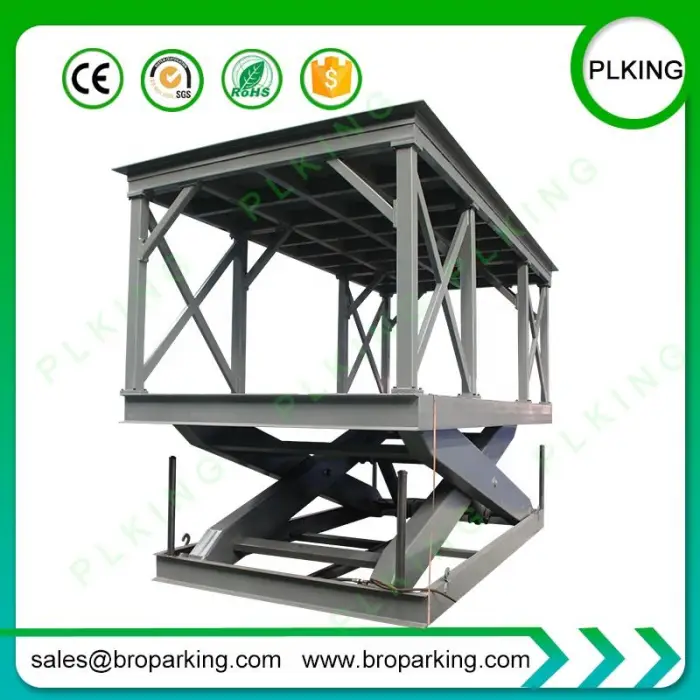 5000kg Load Basement Pit Auto Hydraulic Scissor Lift Table — image 3